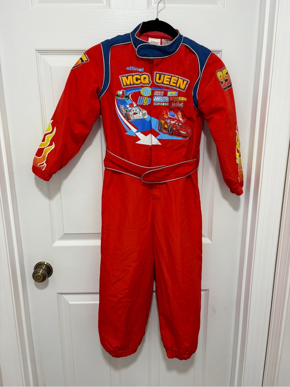 Disney Lightning McQueen 95 Pit Crew Costume Jumpsuit